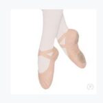 Coupé Leather Split Sole Ballet Shoe