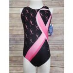 Pink Ribbon Repeat Gymnastics Leotard