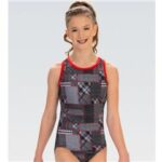 Patchwork Patterns Workout Leotard