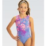 Floral Splatter Workout Leotard