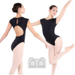 Open Back Cap Sleeve Leotard